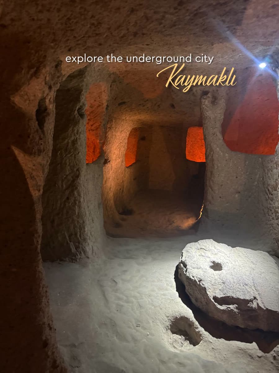 Kaymakli Underground City carved into the rock